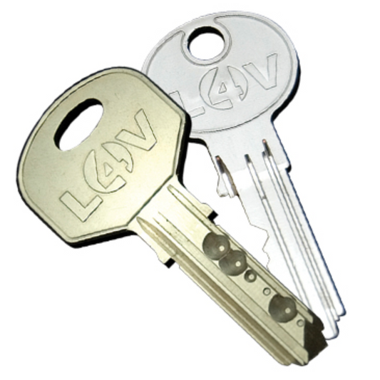 Locks 4 Vans T Series Keys Cut to Code (LD & LV Profiles)