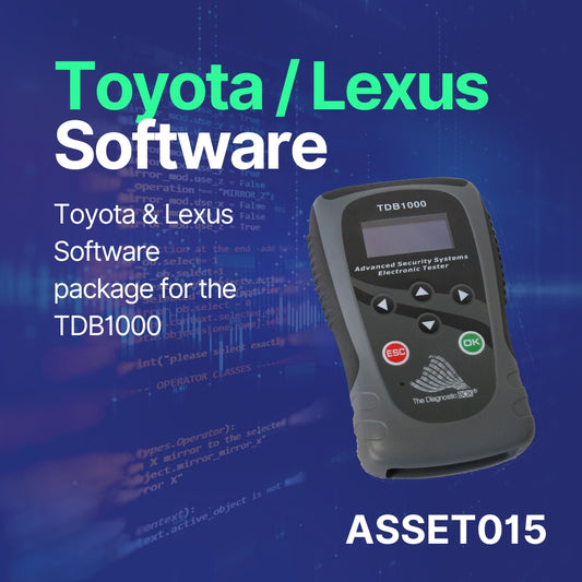 ASSET015 – Toyota / Lexus software for TDB1000