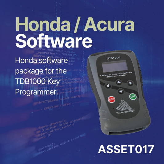 ASSET017 – Honda / Acura software for TDB1000 with TDB740