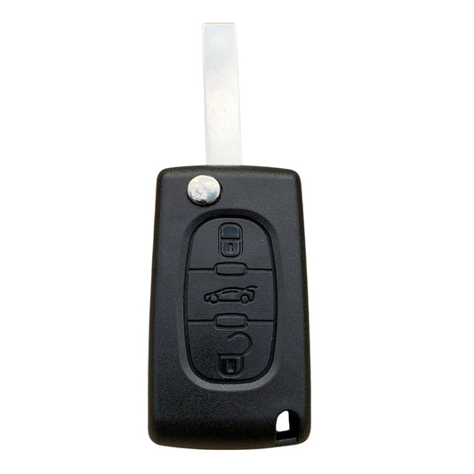 HU83 3 Button Key Case (No Battery Contact)