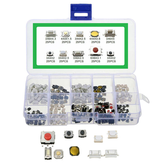 Assortment of Popular Remote Key Tactile Buttons
