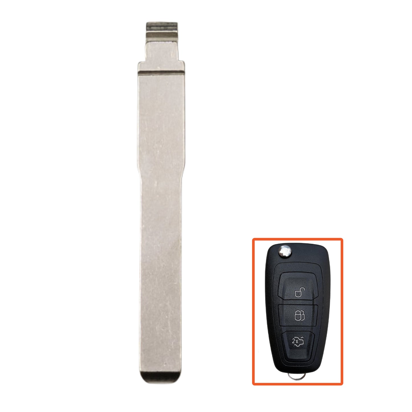 HU101 Key Blade for OEM Ford Flip Remotes